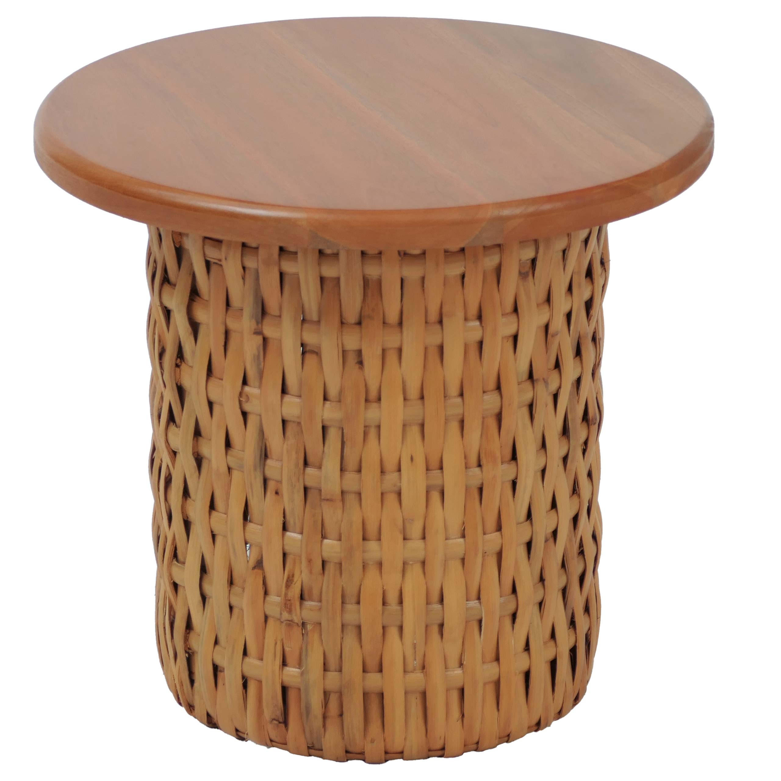 BEISTELLTISCH rund Braun - Braun, Holz (44/44/41cm) - MCW