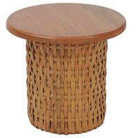 BEISTELLTISCH rund Braun - Braun, Holz (44/44/41cm) - MCW