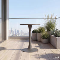 GARTENTISCH - Stahl - Anthrazit, Metall (60/60/75cm) - home24