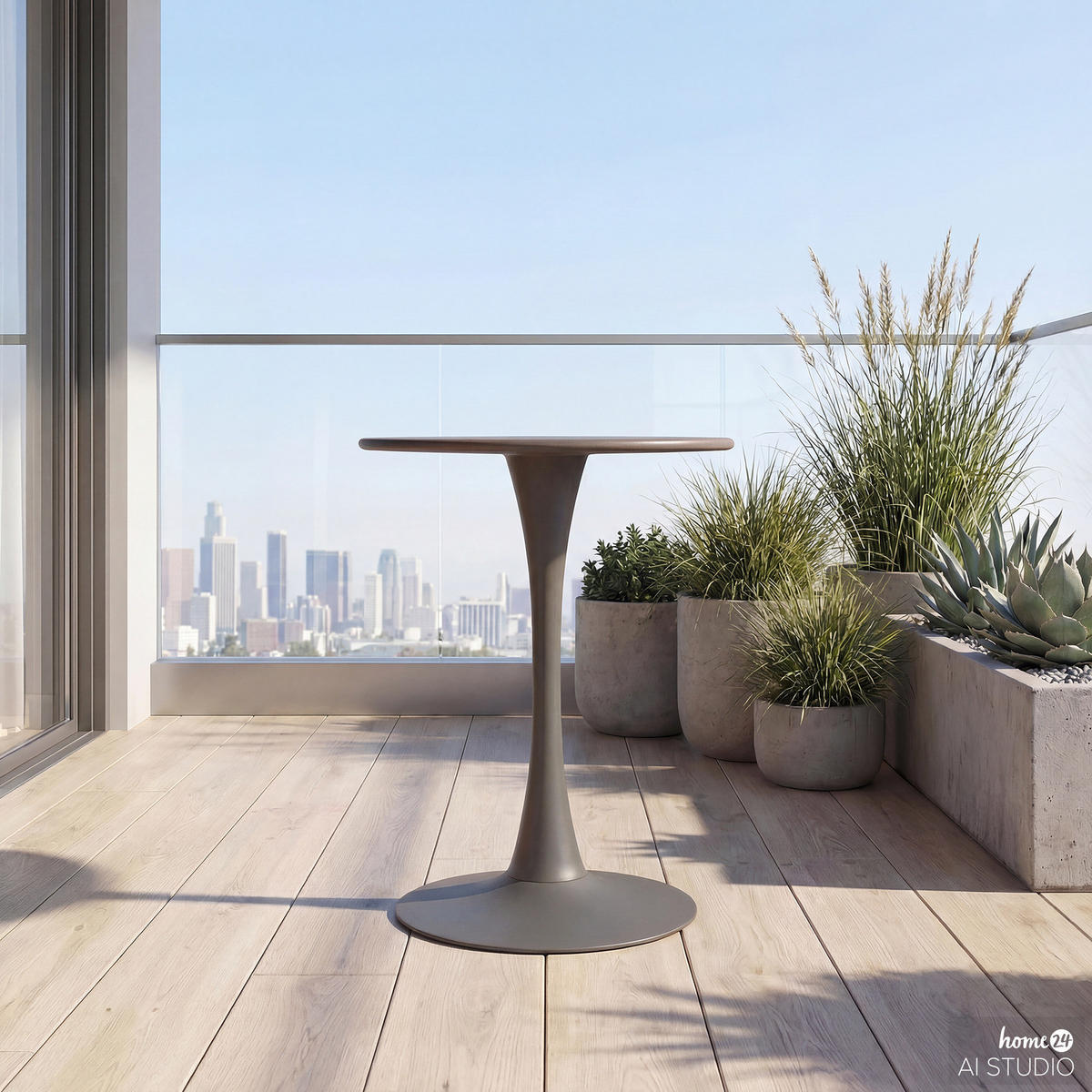 GARTENTISCH - Stahl - Anthrazit, Metall (60/60/75cm) - home24