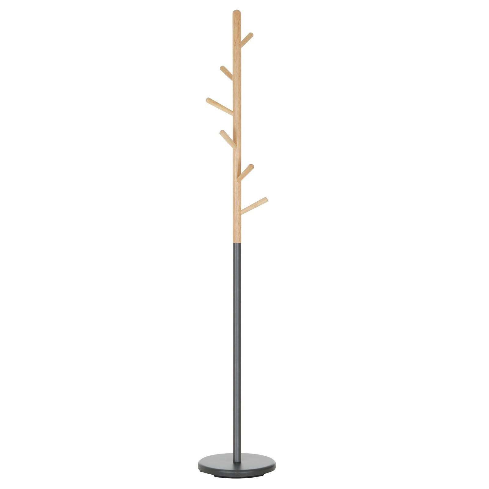 KLEIDERSTÄNDER ENRICO - Naturfarben/Grau, Holz (30/177/30cm) - IDIMEX