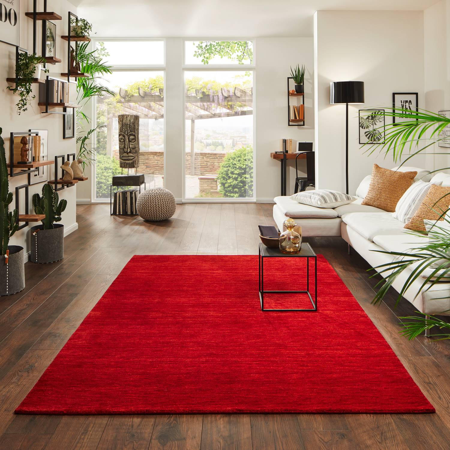 WOLLTEPPICH 200/200 cm Jaipur - Rostfarben, Naturmaterialien (200/200cm) - Steffensmeier