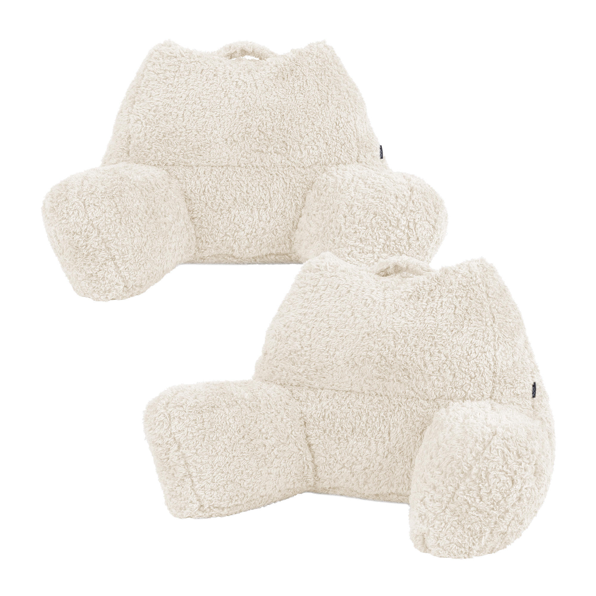 RÜCKENLEHNE Lesekissen Teddybär 2-tlg. - Weiß, Textil (74/63cm) - icon