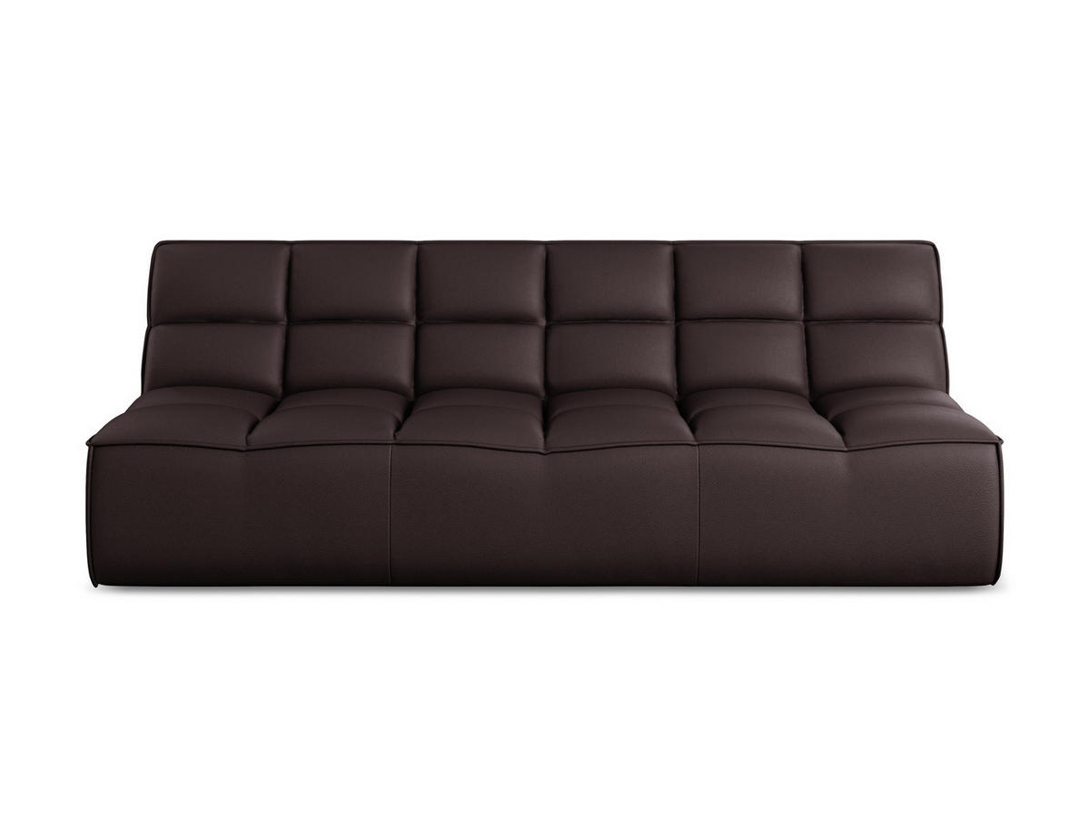 3-SITZER SOFA Kunstleder Violett - Blau/Pflaume, Leder/Kunststoff (210/75/93cm) - Makamii