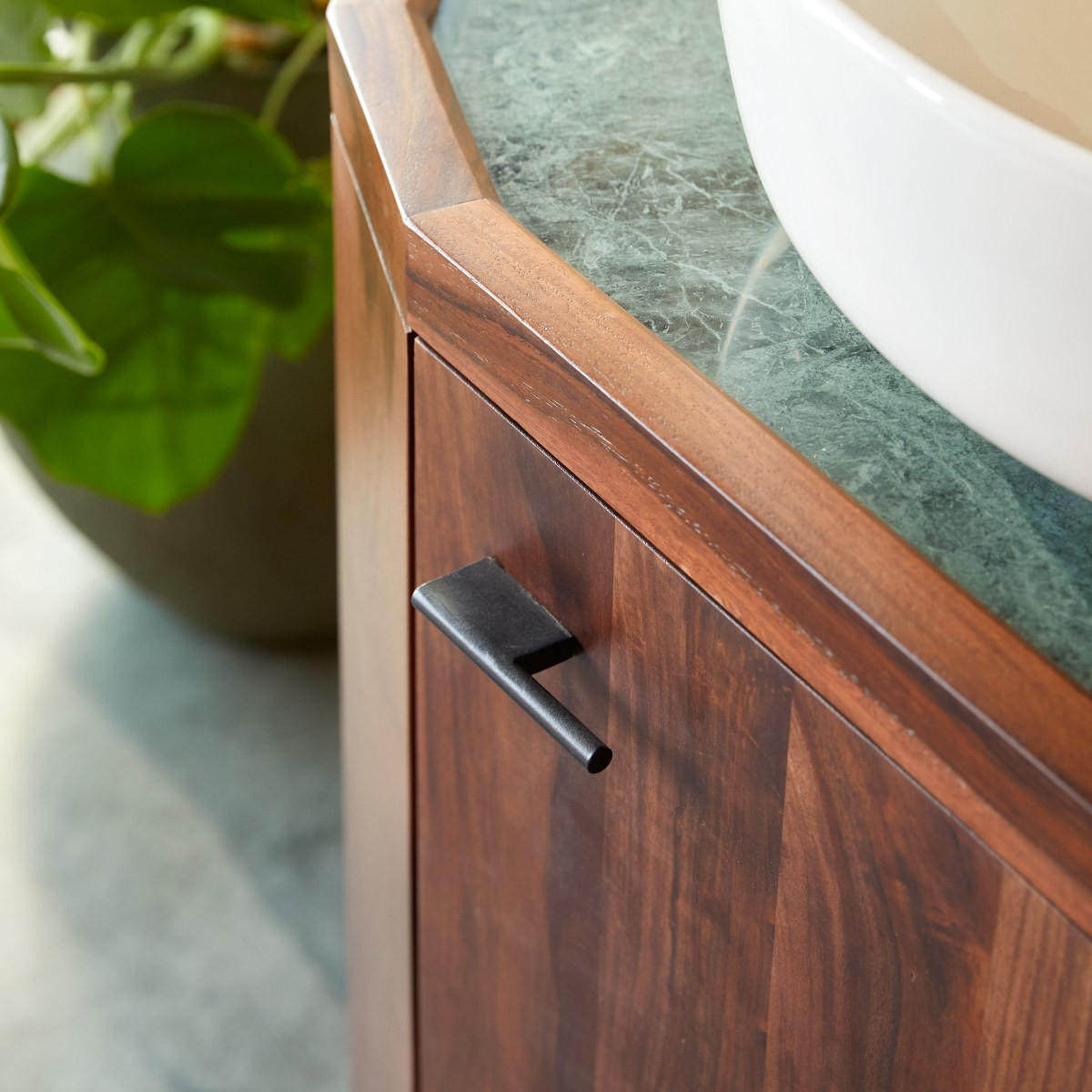 WASCHTISCHUNTERSCHRANK Jade Braun aus Palisander - Braun, Holz (80/80/53cm) - Tikamoon