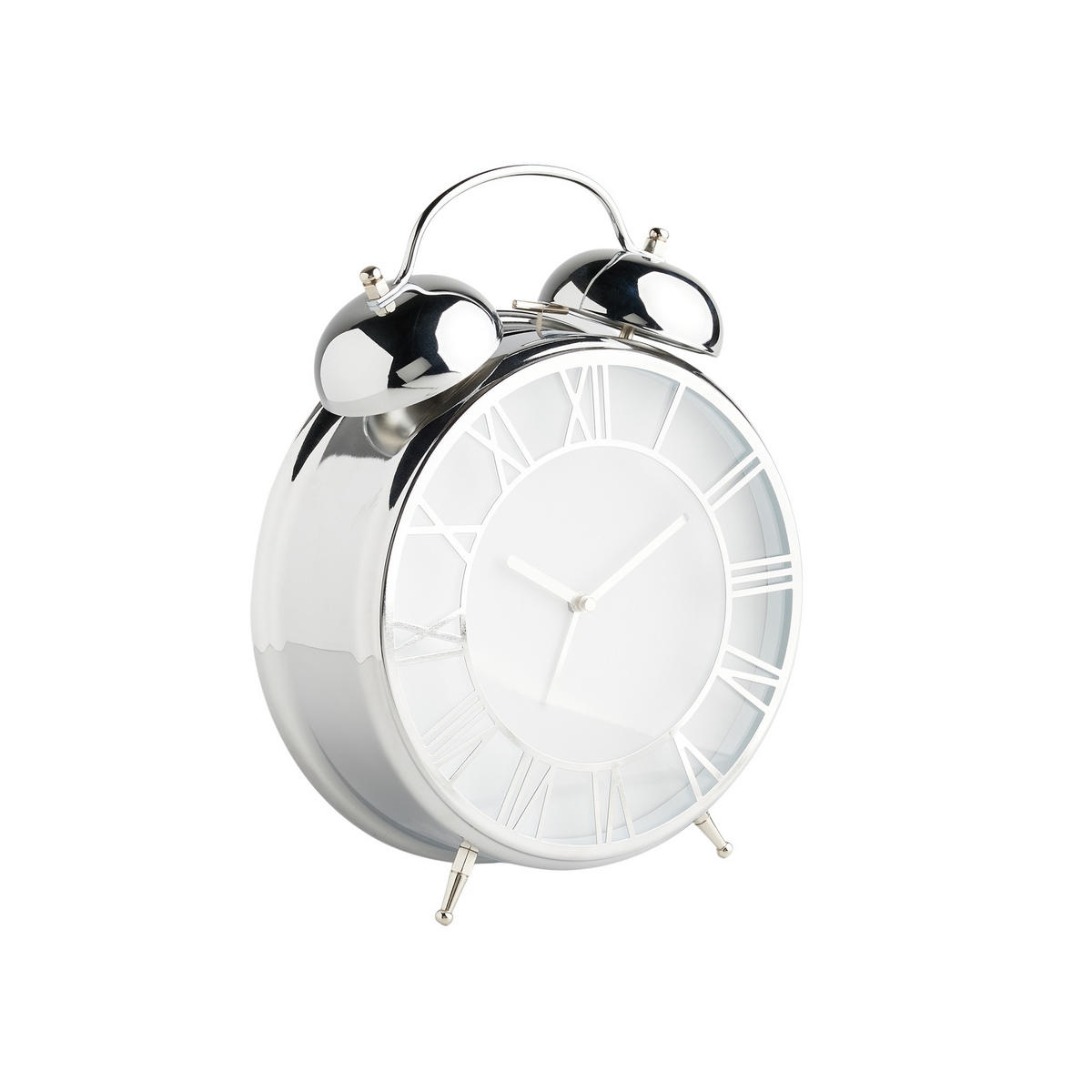 TISCHUHR Castil 29.5x8cm, Silber - Silberfarben, Metall (8/29.5/23.5cm) - home&you