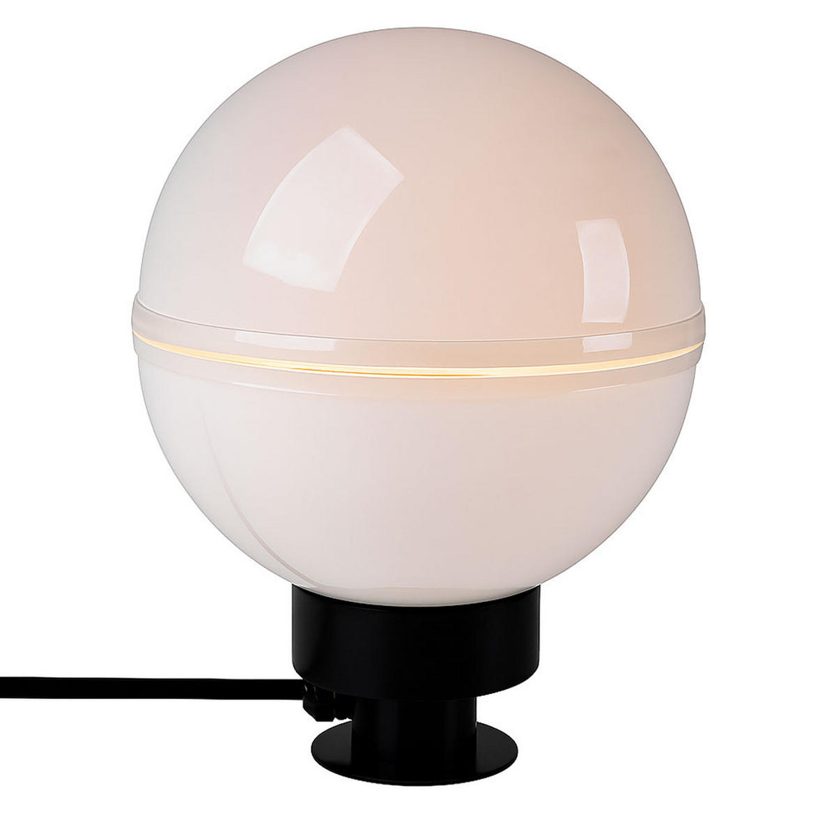 AUSSENLEUCHTE Kugel Weiß mit Erdspieß 4er Set - Weiß, Kunststoff (20/20/51cm)