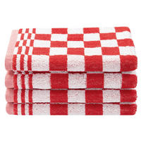GESCHIRRTÜCHER, 4er-Set, 50x50 cm, 100% Baumwolle, Rot - Rot, Textil (50/50cm) - Zollner