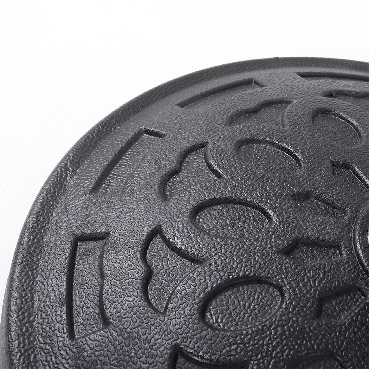 SONNENSCHIRMSTÄNDER Sonnenschirmfuß aus Kunststoff in Rattanoptik Schwarz wetterfest und standfest ohne Befüllen Ø98 × 35 cm 14 kg - Schwarz, Kunststoff (57/51cm) - Livingandhome
