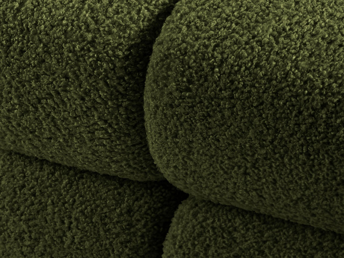 SOFA modular rechts Bellis aus Boucle grün 4 Sitzplätze - Grün, Textil (282/70/94cm) - Micadoni