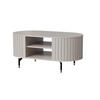 COUCHTISCH Oval Cashmere 104/56/47 cm - Beige, Holzwerkstoff (56/104/47cm) - designimpex