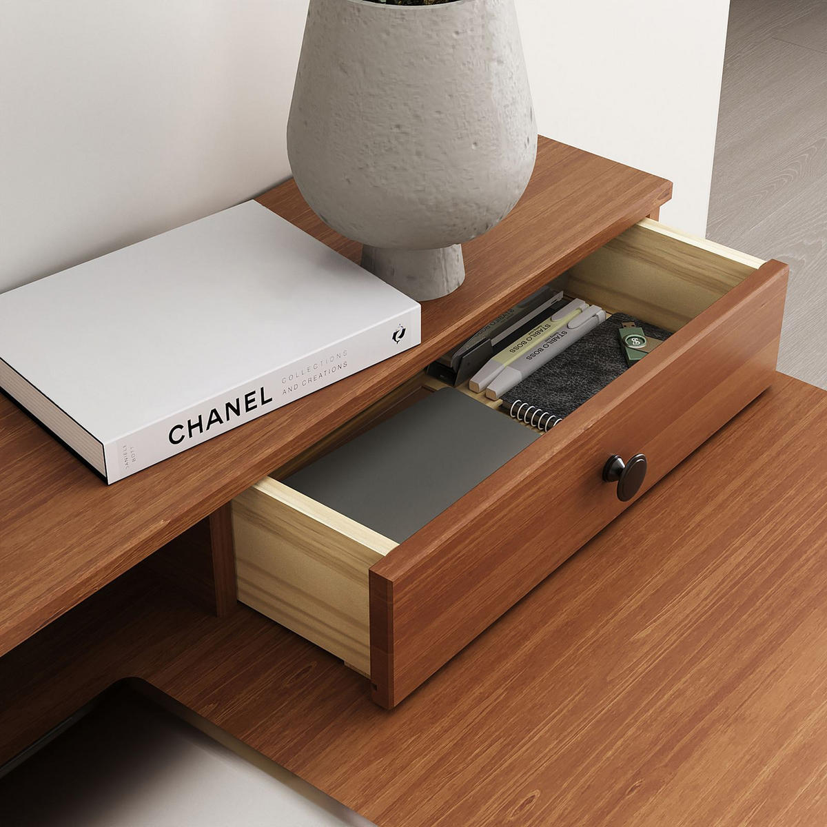 SCHREIBTISCH MALINA Kastanie - Kastanienfarben, Holz (54/100/86cm) - IDIMEX