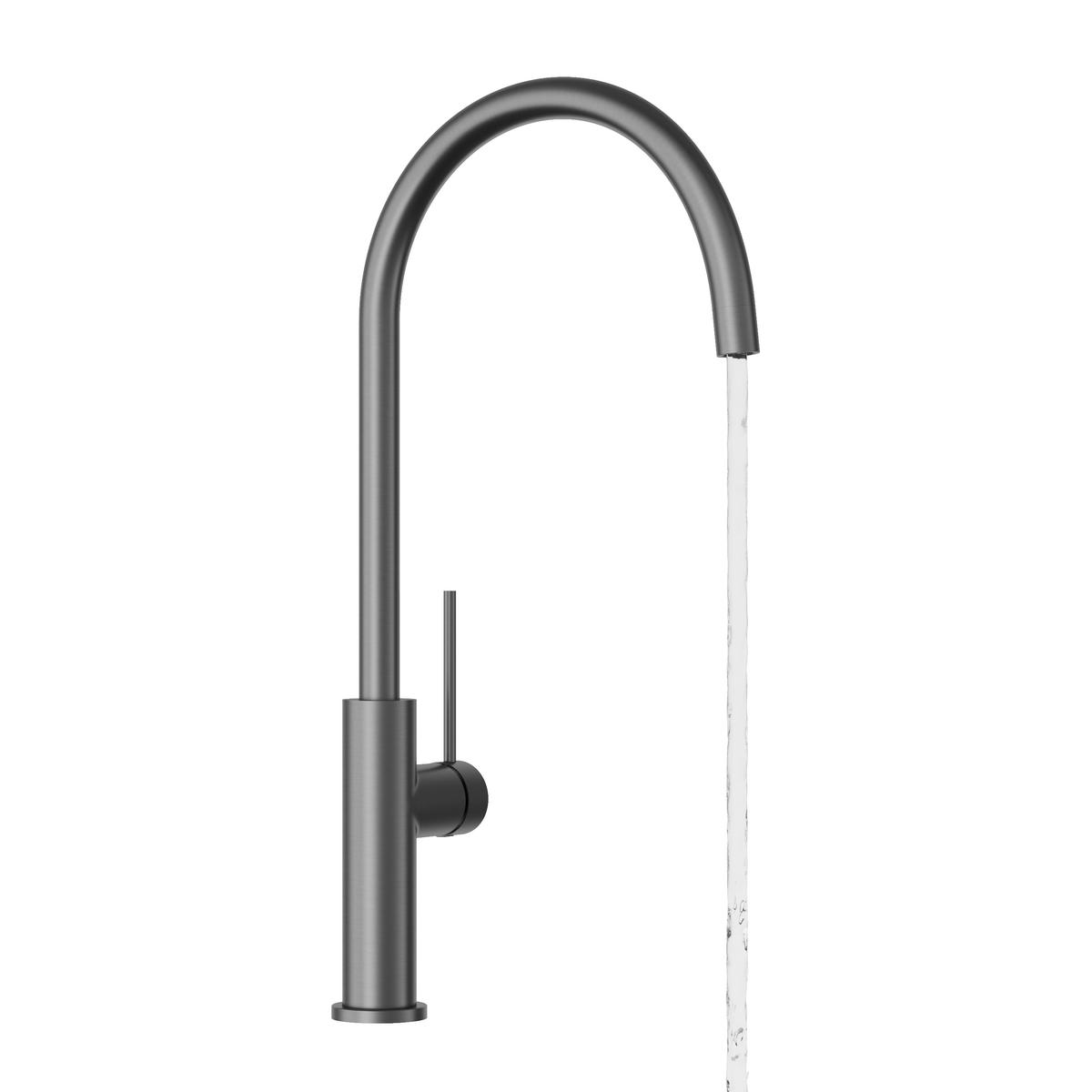 KÜCHENARMATUR Prestige SLIM Gun Grey - Grau, Metall (23/42/23cm) - Granitan