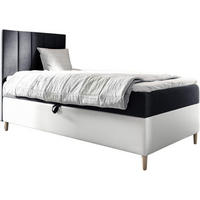 KINDERBETT MAYA 1 - Schwarz/Weiß, Holzwerkstoff (102/208cm) - Meblini