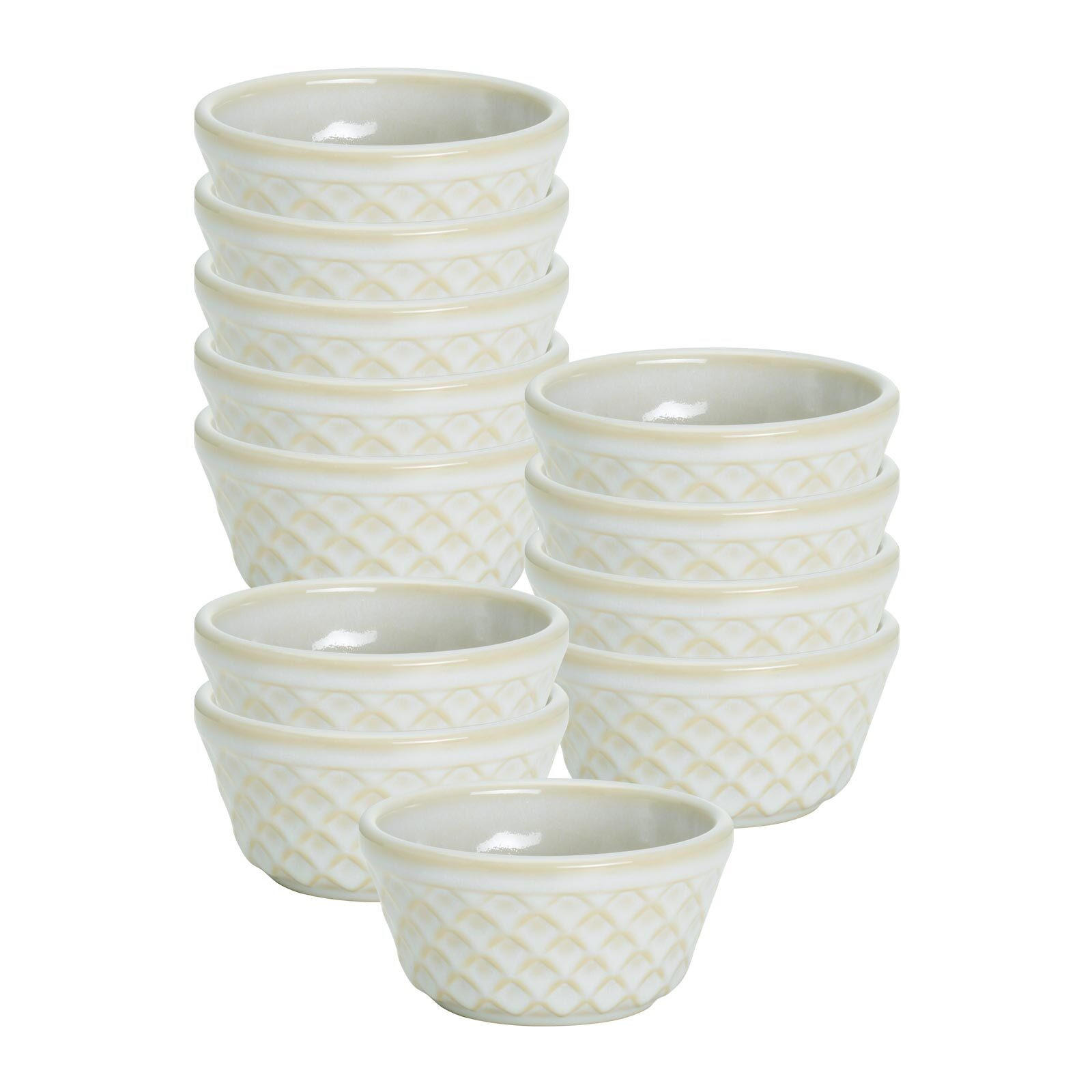 RAMEKINBACKFORMEN Kiruna weiß ø 10 cm 12er Set - Weiß, Keramik (10cm) - Ritzenhoff Breker