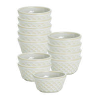 RAMEKINBACKFORMEN Kiruna weiß ø 10 cm 12er Set - Weiß, Keramik (10cm) - Ritzenhoff Breker