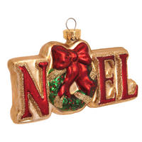 CHRISTBAUMSCHMUCK Noel-Aufhänger Goldfarbig 11cm (Glas / 1 Stk.) - Goldfarben, Glas (4/7/11cm) - Krebs Glas Lauscha