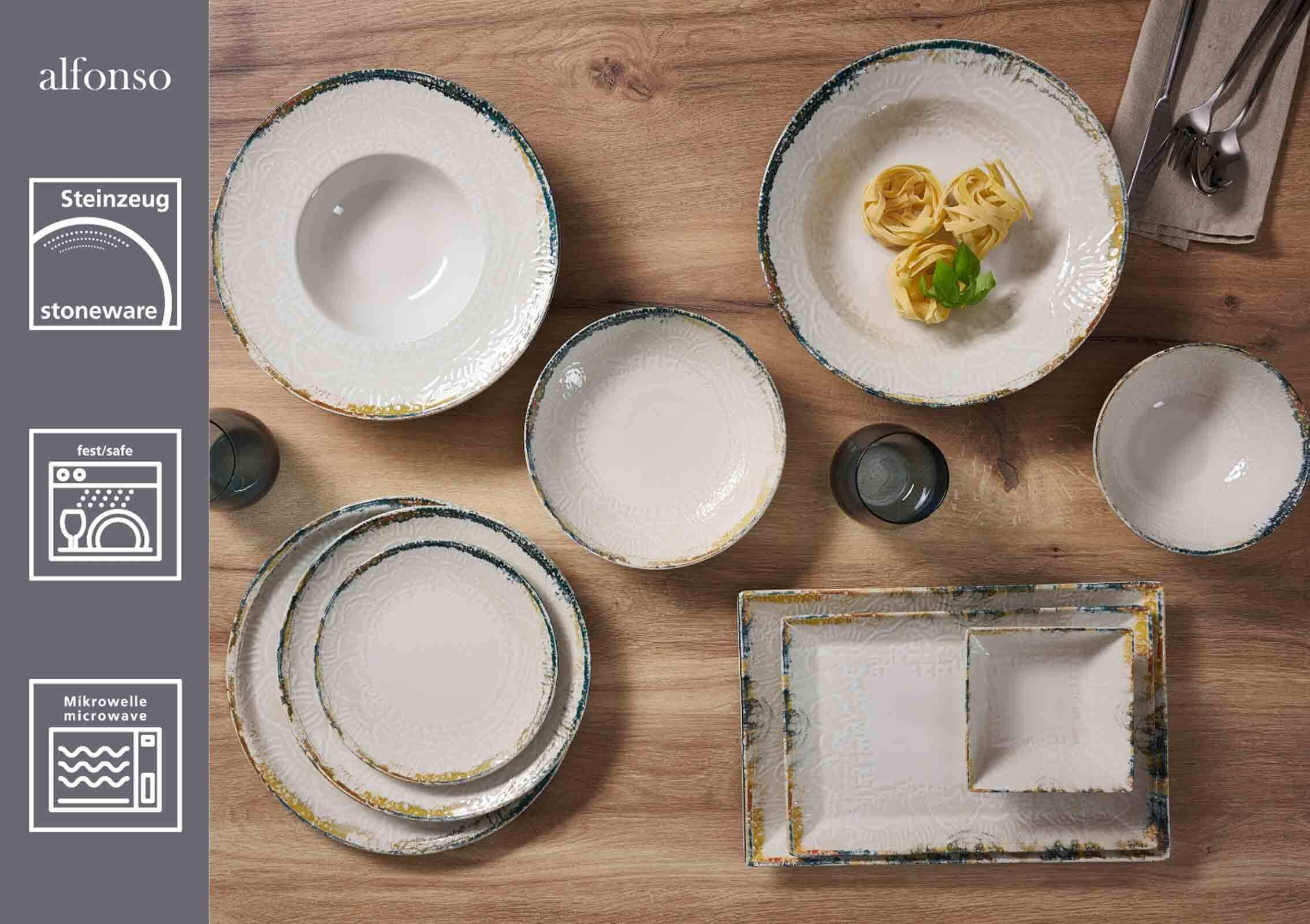 SUPPENTELLER Alfonso beige ø 21 cm 6er Set - Beige, Keramik (21cm) - Ritzenhoff Breker