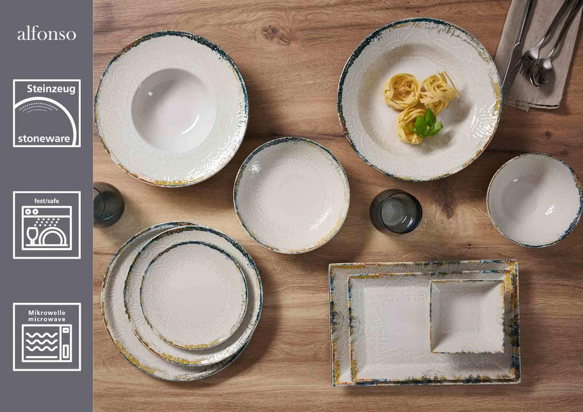SUPPENTELLER Alfonso beige ø 21 cm 6er Set - Beige, Keramik (21cm) - Ritzenhoff Breker