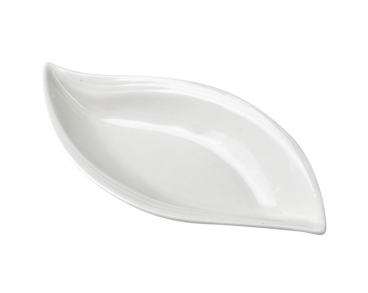 SERVIERSCHALE Basic Weiß 32/15/6 cm Keramik - Weiß, Keramik (15/6/32cm) - Mondex