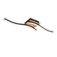 LED-DECKENLEUCHTE Lay 12/50.5/7.3cm - Schwarz, Metall (50.5/12/7.3cm) - Nettlife