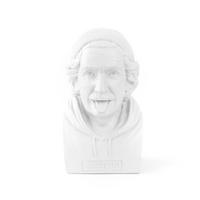 SPARDOSE Historic Hipster Einstein, Polyresin, Weiß, 8 x 9 x 14.5 cm - Weiß, Kunststoff (8/14.5/9cm) - Donkey Products