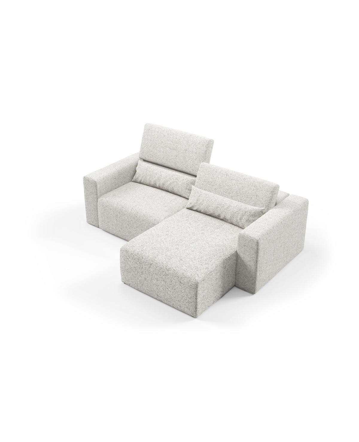 ECKSOFA Modular Premium Kupferfarben - Schwarz/Kupferfarben, Holz/Holzwerkstoff (225/172cm) - Furnisell