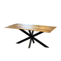 ESSTISCH LAAR 200/100 m. Matrix - Schwarz/Braun, Holz (200/100/73cm) - Sedex