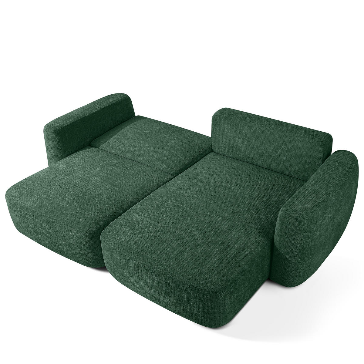 SITZGARNITUR ELOSA - Grün, Holz/Textil (245/85/165cm) - KONSIMO®