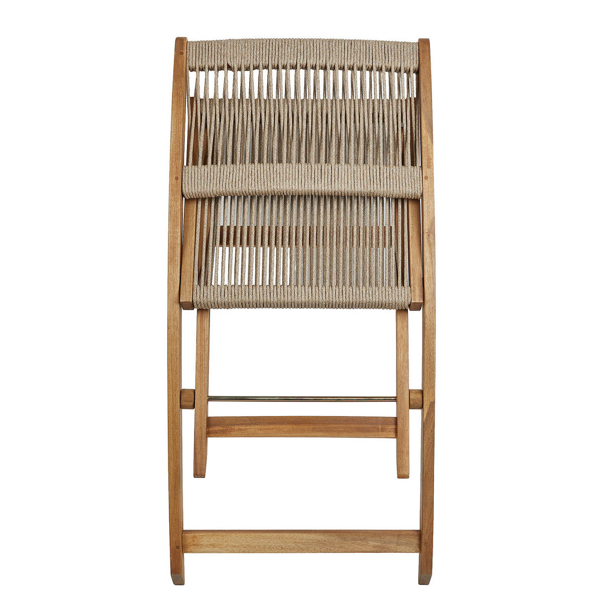 KLAPPSTUHL (2er-Set) Boho Garden - Braun, Holz/Kunststoff (45/84/52cm) - Butlers