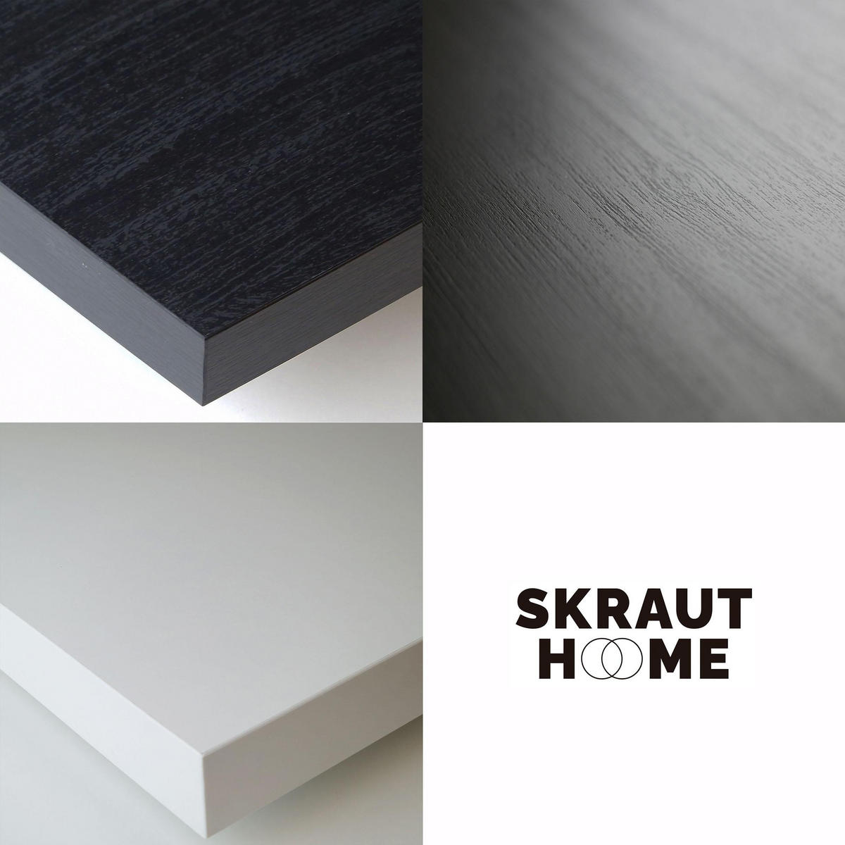 KOMMODE mit Schubladen, SIDEBOARD Schrank, weiß und schwarz, 214/35/75 cm - Schwarz/Weiß, Holzwerkstoff (35/75/214cm) - Skraut Home