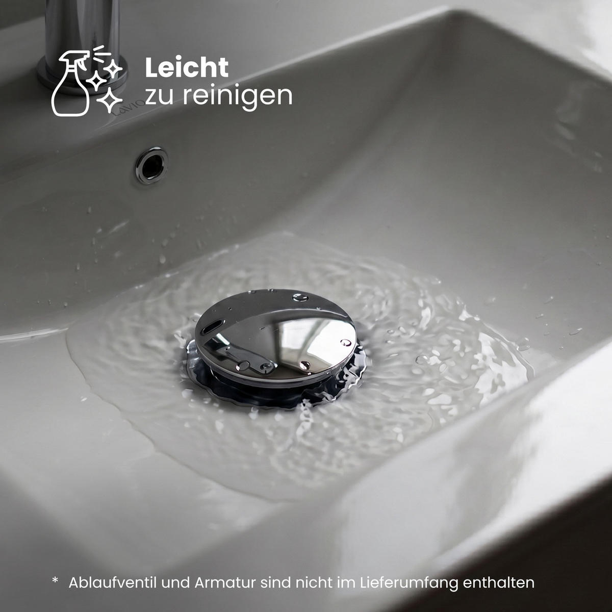 AUFSATZWASCHBECKEN NORDIS 61 cm Weiß - Weiß, Keramik (61/17/46.5cm) - Akord