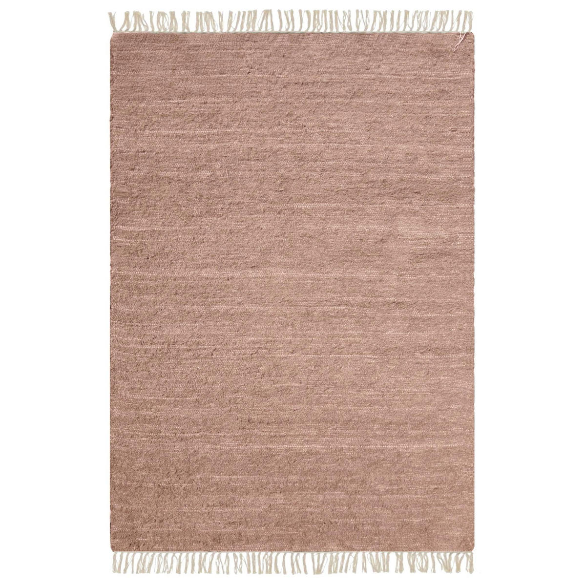 TEPPICH aus recycelter Baumwolle handgewebt rosa - Pink, Naturmaterialien (120/170cm) - AFK Living