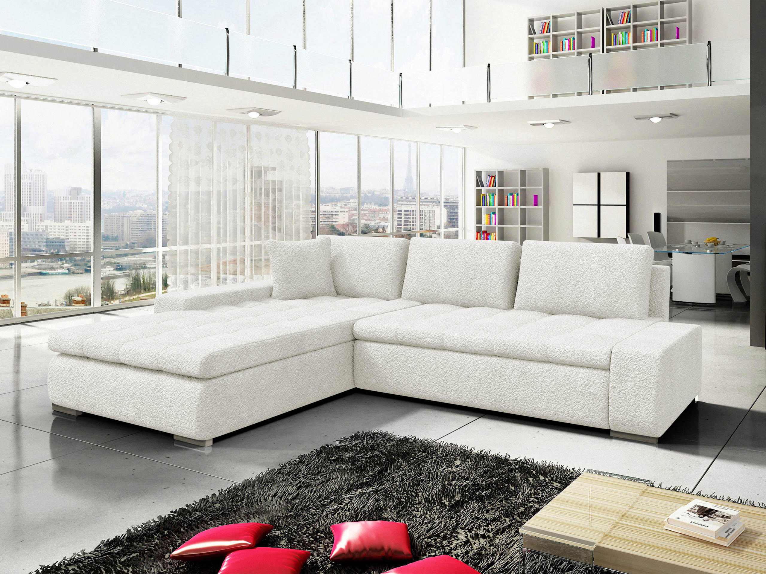 ECKSOFA Orkan - Creme, Holz/Textil (302/213cm) - MIRJAN24