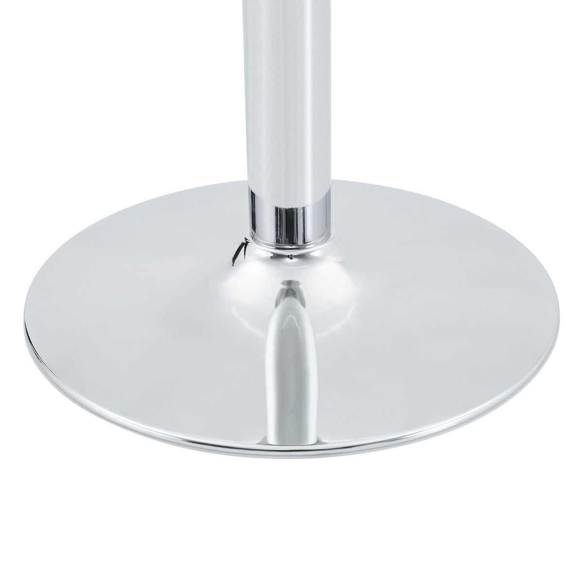 COUCHTISCH DE-37356 rund mit Glasplatte und Metallgestell Silber - Silberfarben, Metall (70/70/45cm) - ComfortXL