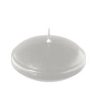 SCHWIMMKERZEN Silber 32 x Ø 80 mm, 8 Stück - Silberfarben, Paraffin (8/3.2/3.2cm) - Kopschitz Kerzen
