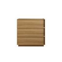KOMMODE 80/48/78 cm in Eichefarben mit 3 Schubladen - Nussbaumfarben, Holzwerkstoff (80/78/48cm) - Flora Grace