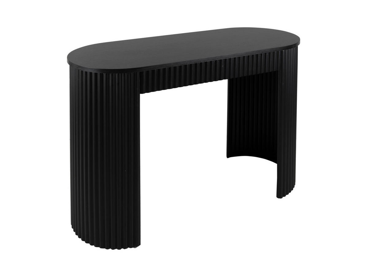 BEISTELLTISCH Estriado Schwarz 100/40/76.5 cm - Schwarz, Metall (100/40/76.5cm) - Leitmotiv