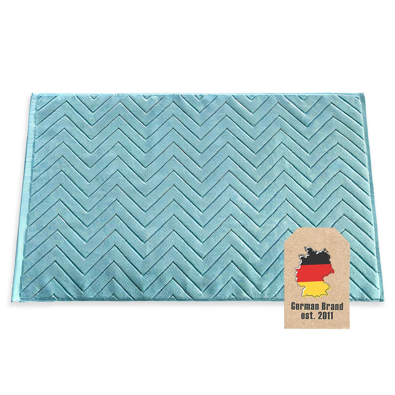 Intirilife Badematte Blau 50x80 cm