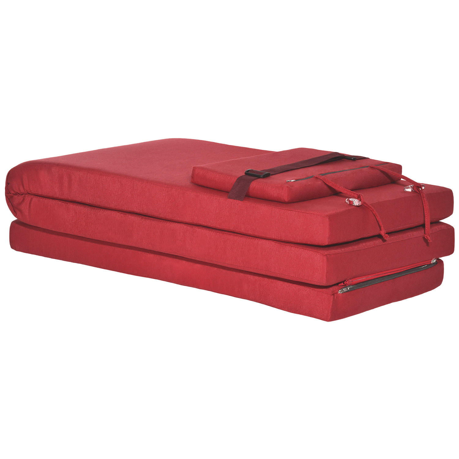 DECKCHAIRAUFLAGE Loftlux DC 175/45/5 cm Rot - Rot, Textil (45/5/175cm) - Beautissu 