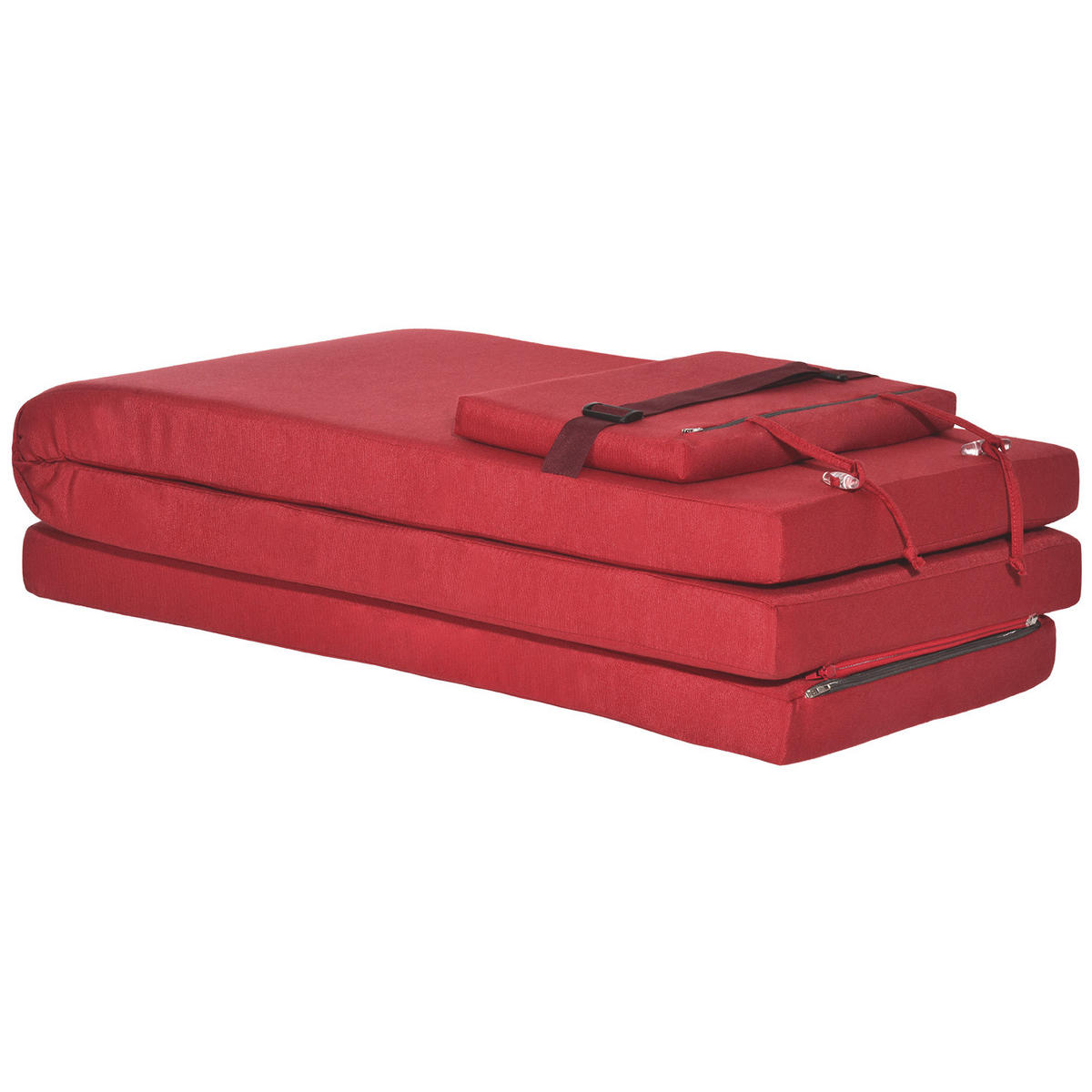 DECKCHAIRAUFLAGE Loftlux DC 175/45/5 cm Rot - Rot, Textil (45/5/175cm) - Beautissu 