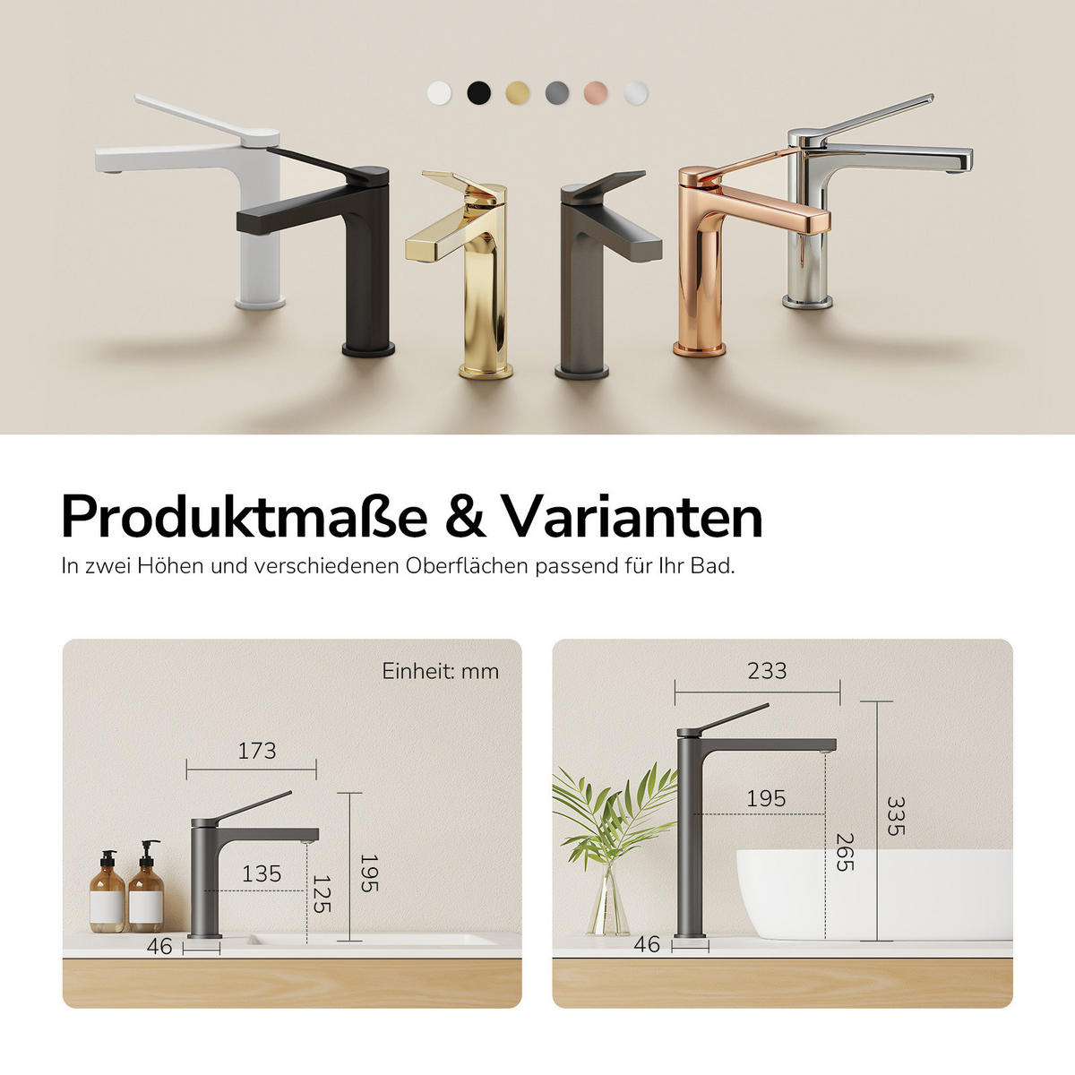 TVÄTTSTÄLLSBLANDARE Antracitgrå, 19,5/17,3/4,6 cm - Antracit, Metall (17.3/4.6/19.5cm) - EMKE
