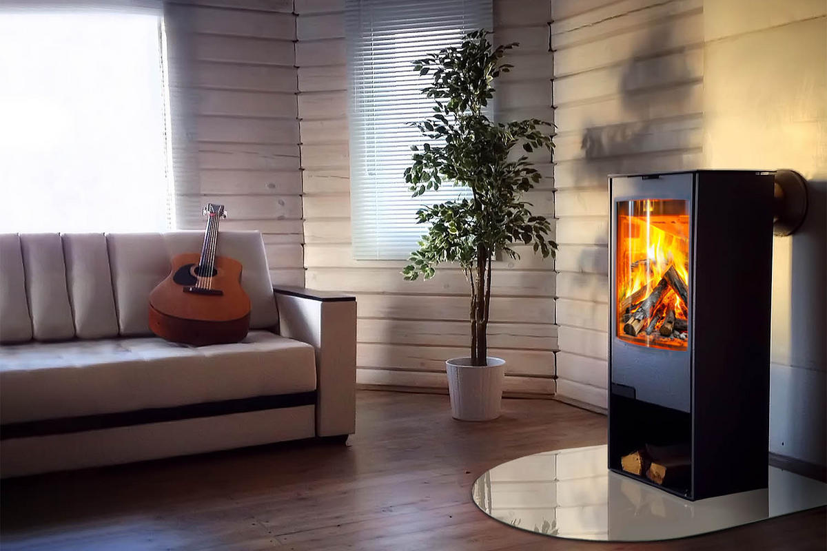 GLASPLATTE für Kamin 100x100 cm - Gelb, Glas (100/100/0.4cm) - TULUP