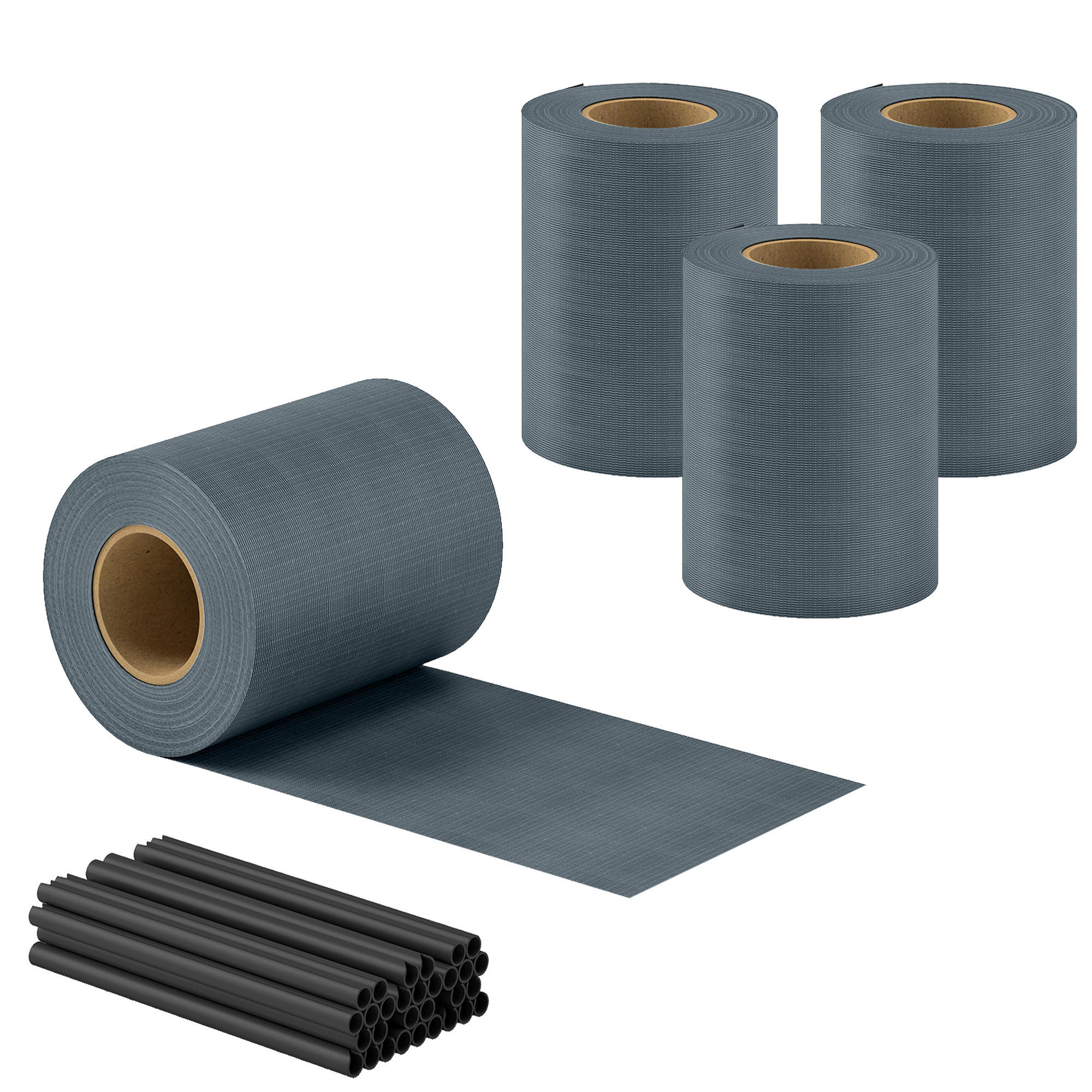 SICHTSCHUTZSTREIFEN Kunststoff Grau - Grau, Kunststoff (1/19cm) - Outsunny