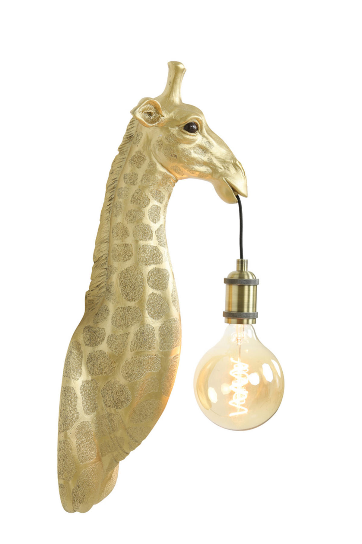 WANDLEUCHTE Giraffe Gold 20,5/19/61 cm - Goldfarben, Kunststoff (19/61/20.5cm) - Light & Living