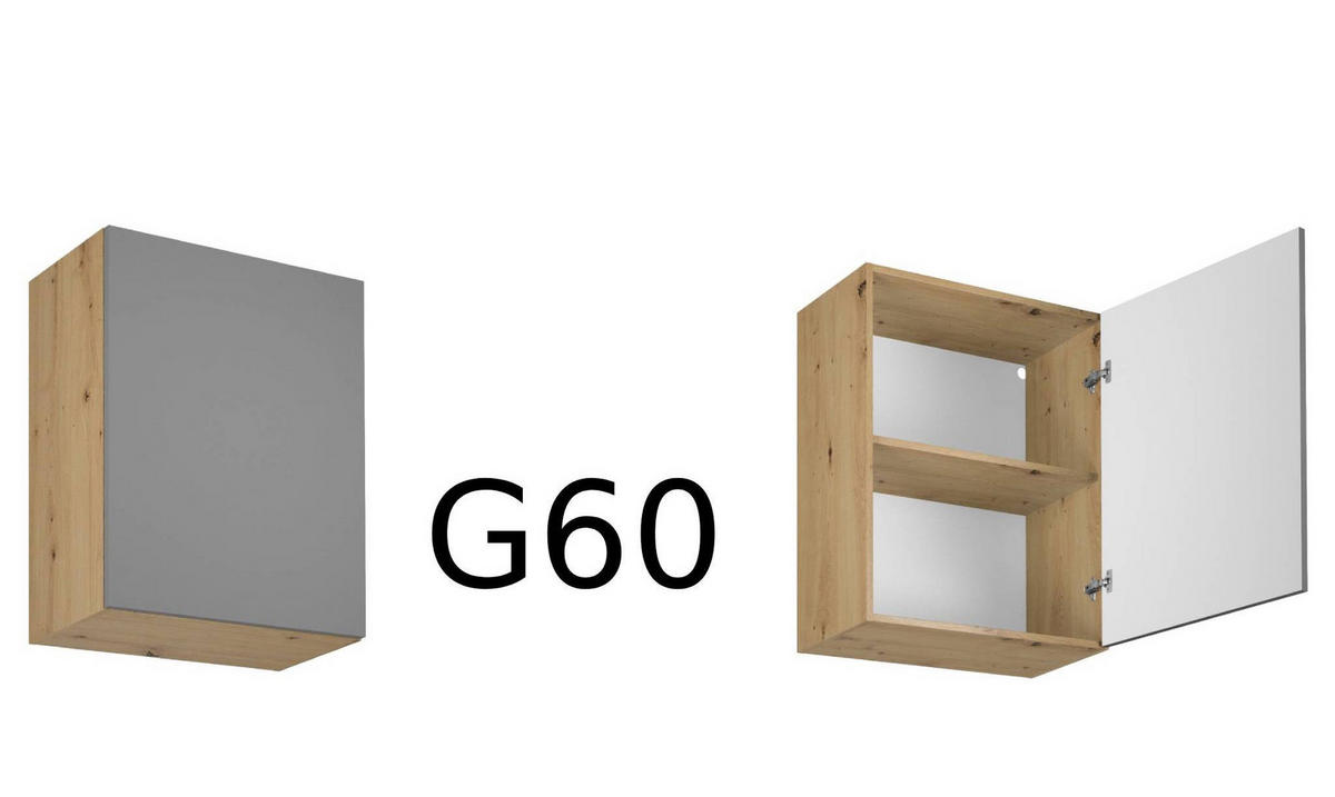 KÜCHENZEILE 440 cm - Langen KL7-M440 in Beige/Matt - Beige, Holz/Metall (440/212/58cm)