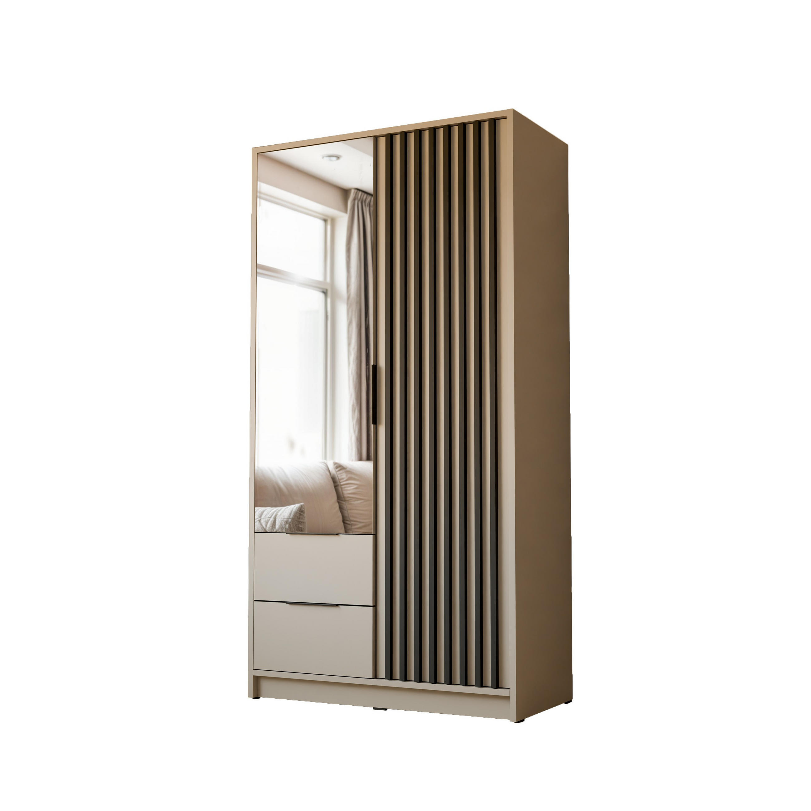 Lookway Kleiderschrank Kaschmir 105x200x51 cm