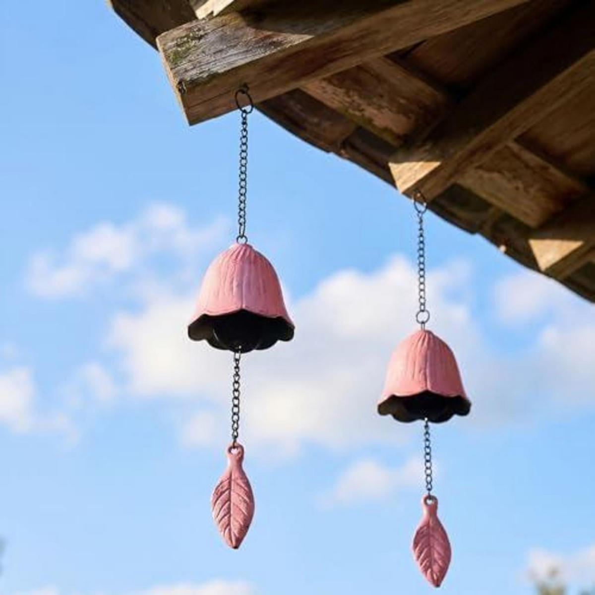 WINDSPIEL Ahornblatt Gusseisen Rosa - Rosa, Metall (35/5.5/5.5cm)