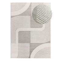 WEBTEPPICH grau Flora 80/150 cm - Creme/Grau, Naturmaterialien/Textil (80/150cm) - Atticgo