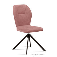 ESSZIMMERSTUHL drehbar (6er-Set) Denyse 51x92x60 Schwarz/Rosewood - Dunkelrosa/Schwarz, Kunststoff (60/92/51cm) - 58aufmkessel